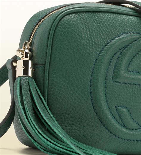 gucci disco bag dark green|Gucci bag with snake buckle.